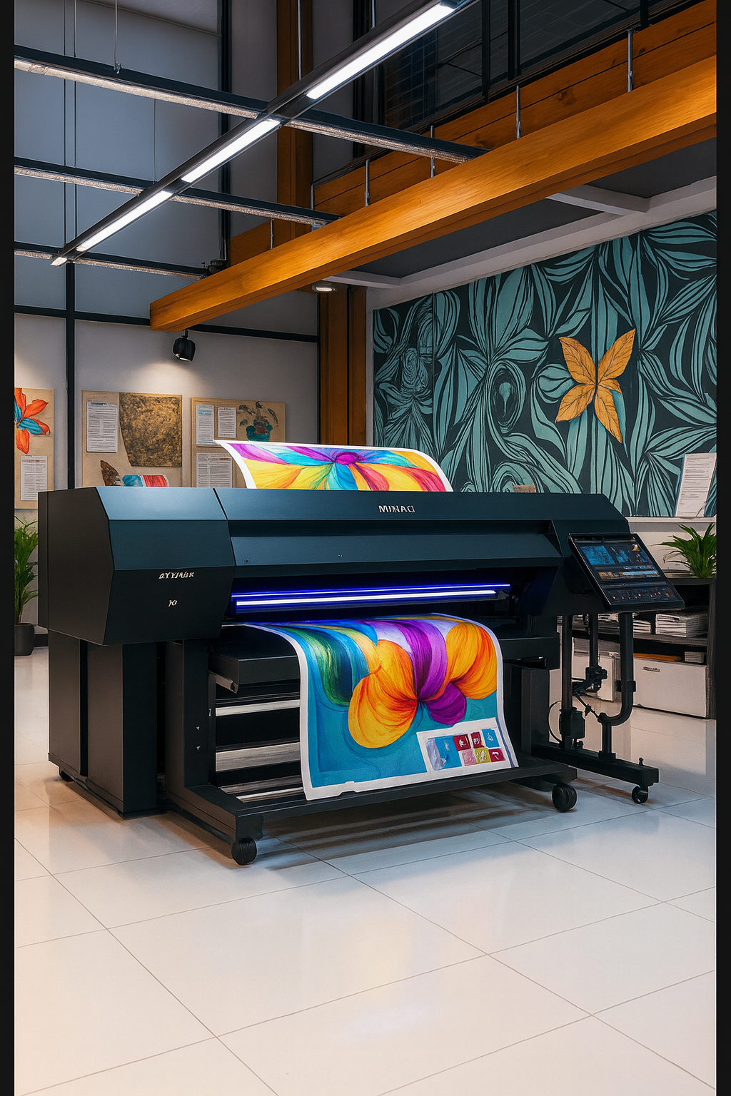 Vertical printing press image